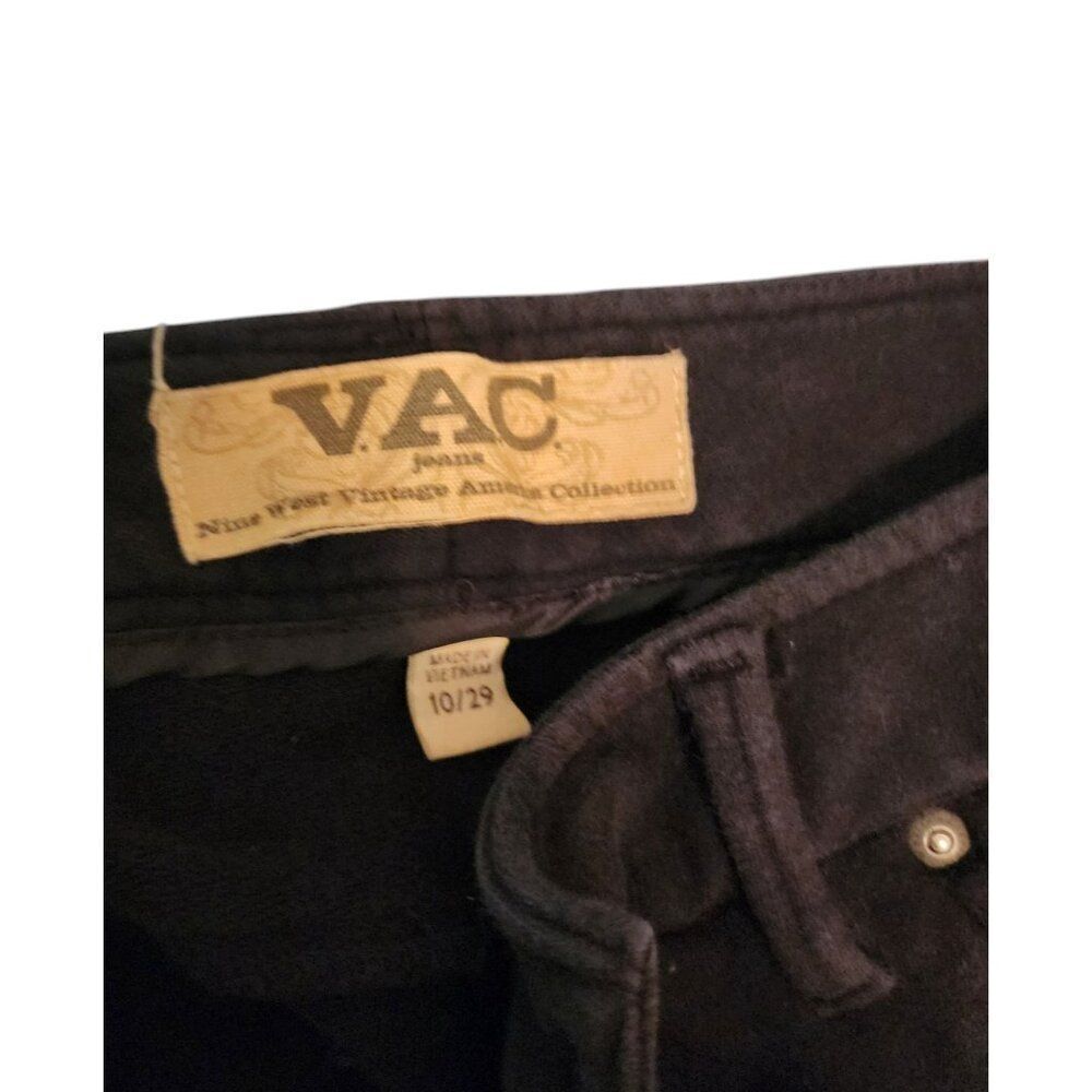 Nine West Vintage Collection VAC Straight Leg Stretch Pants Womens 10 Black - Picture 4 of 9